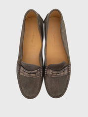 Santoni Suede Driving Loafer Mokassin EU 40 Braun