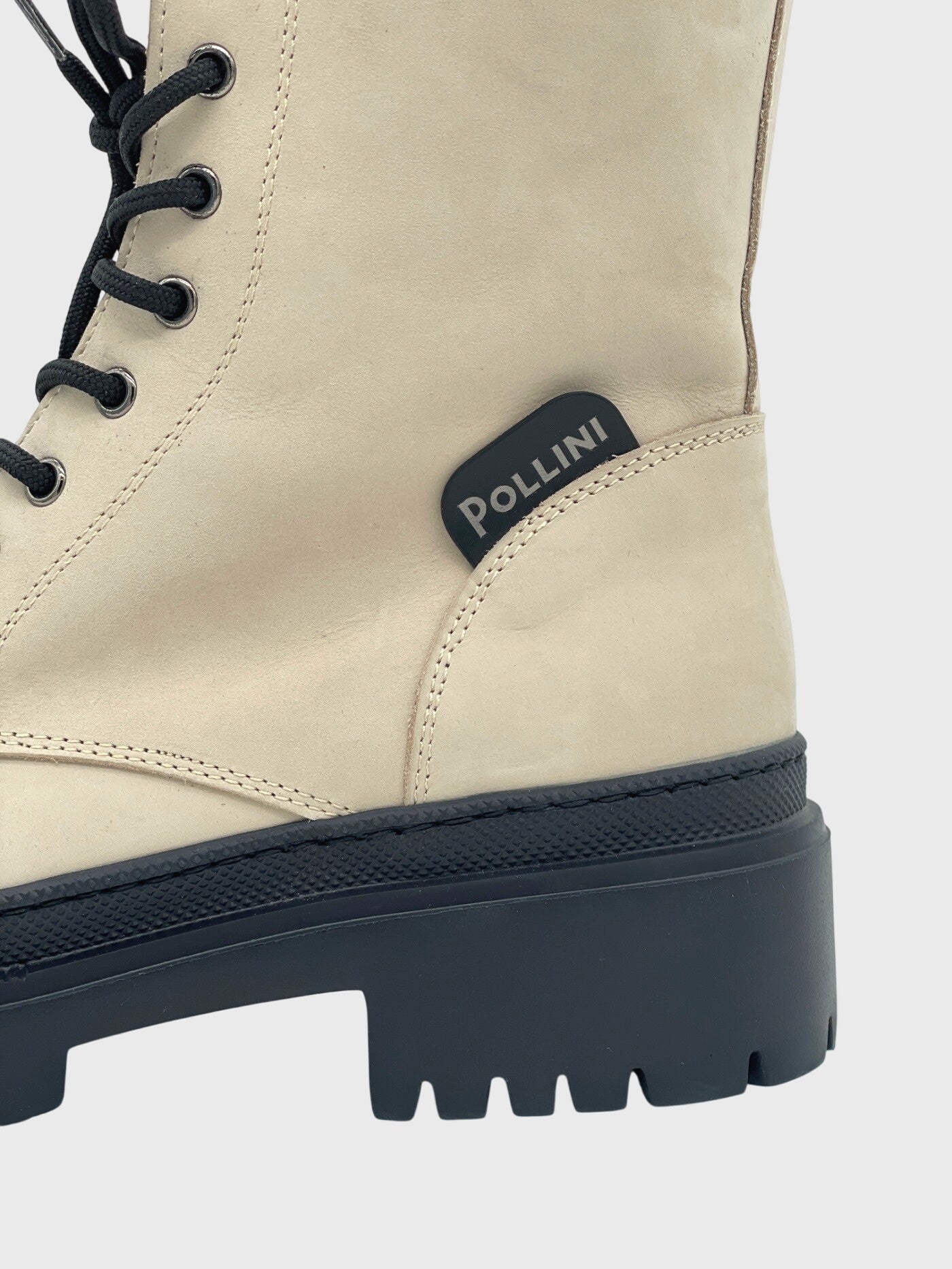 Pollini Heritage Combat Stiefel EU 39 Beige