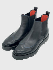 Santoni Brogue Chelsea EU 37 Schwarz