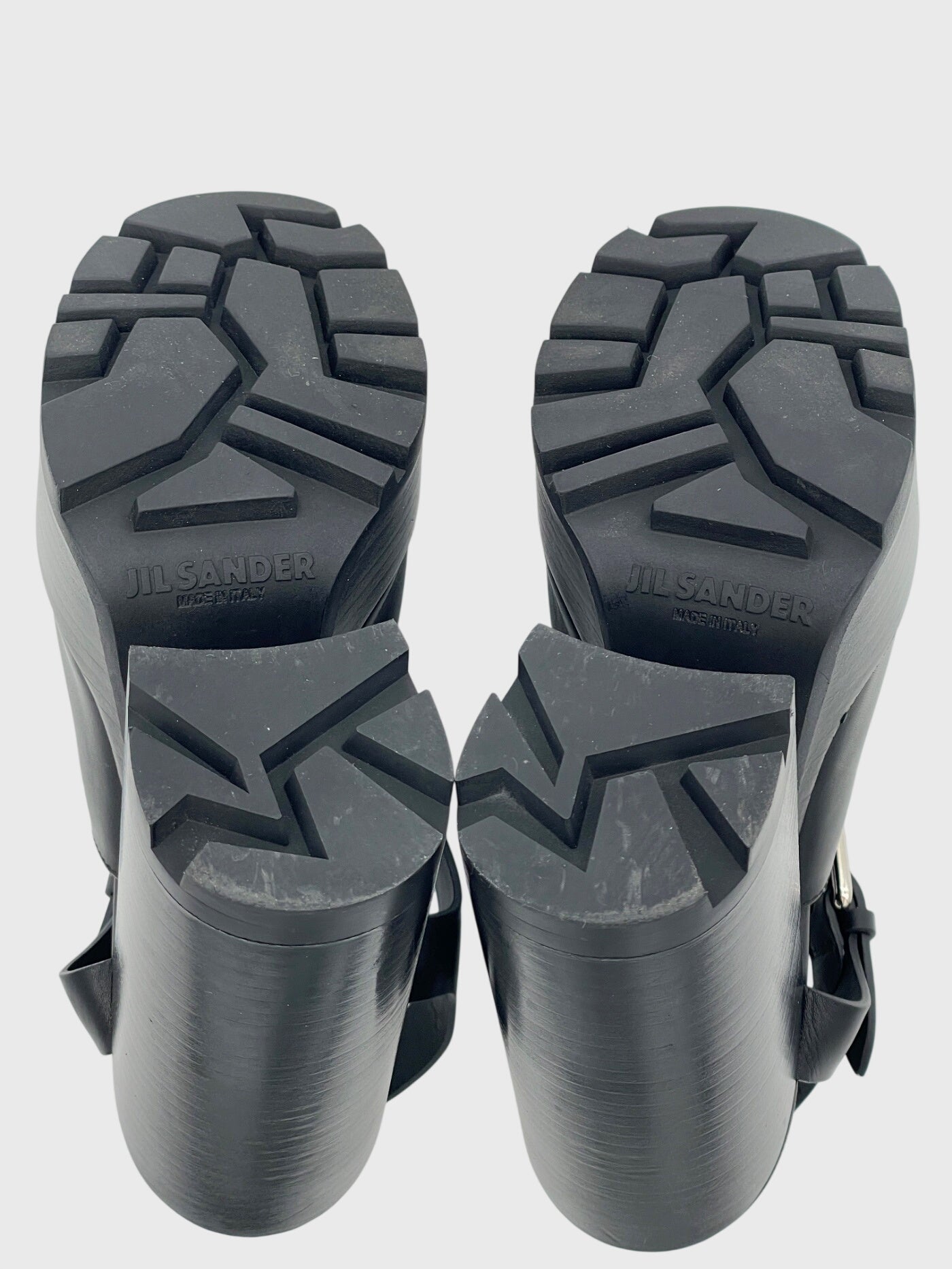 Jil Sander Lug Sole Sandale mit Absatz EU 35 Schwarz - Image 7