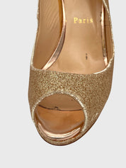 Christian Louboutin Privé Slingback EU 40.5 Metallic - Image 6