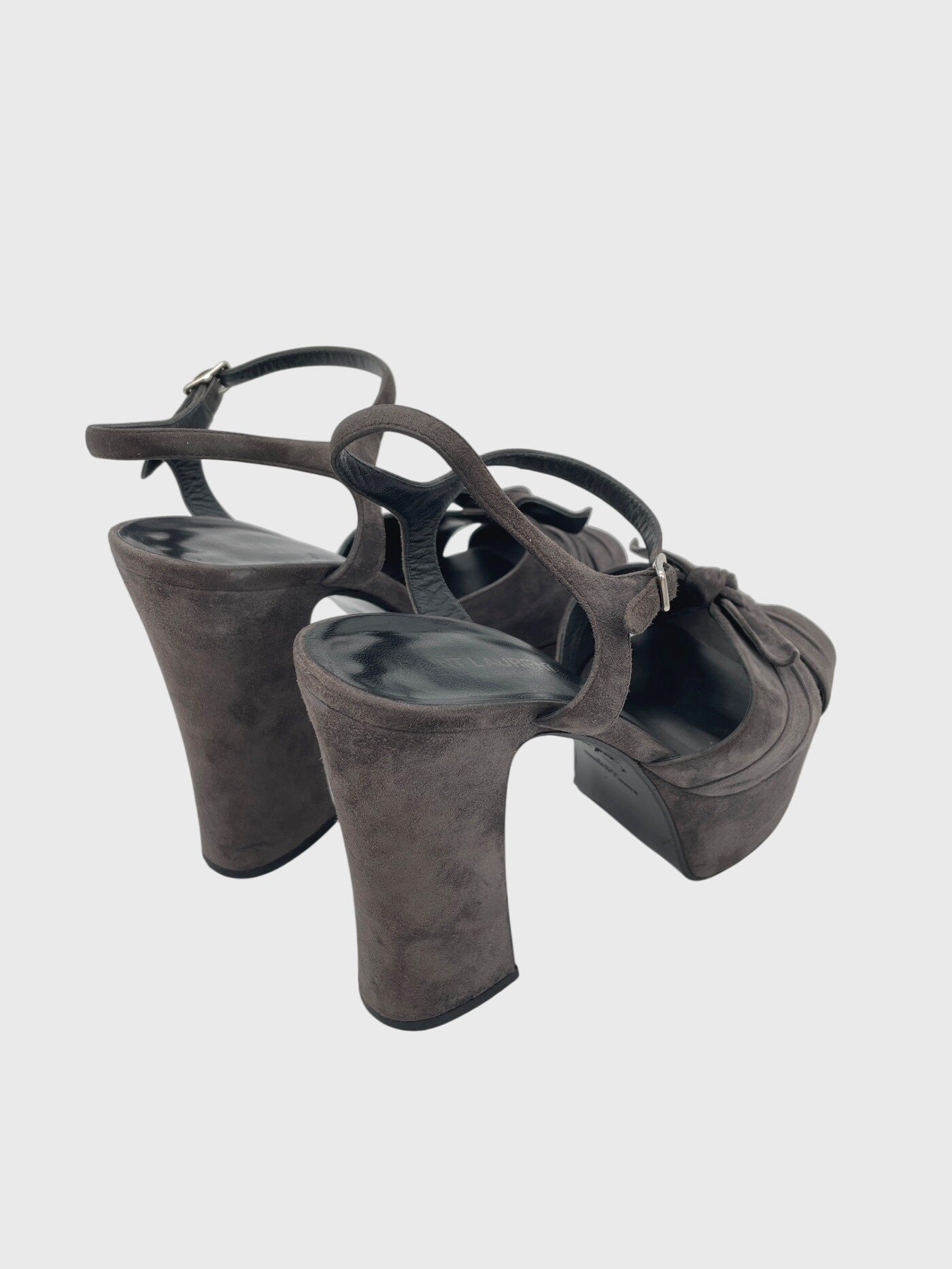 Saint Laurent / YSL Candy Sandale mit Absatz EU 38 Grau