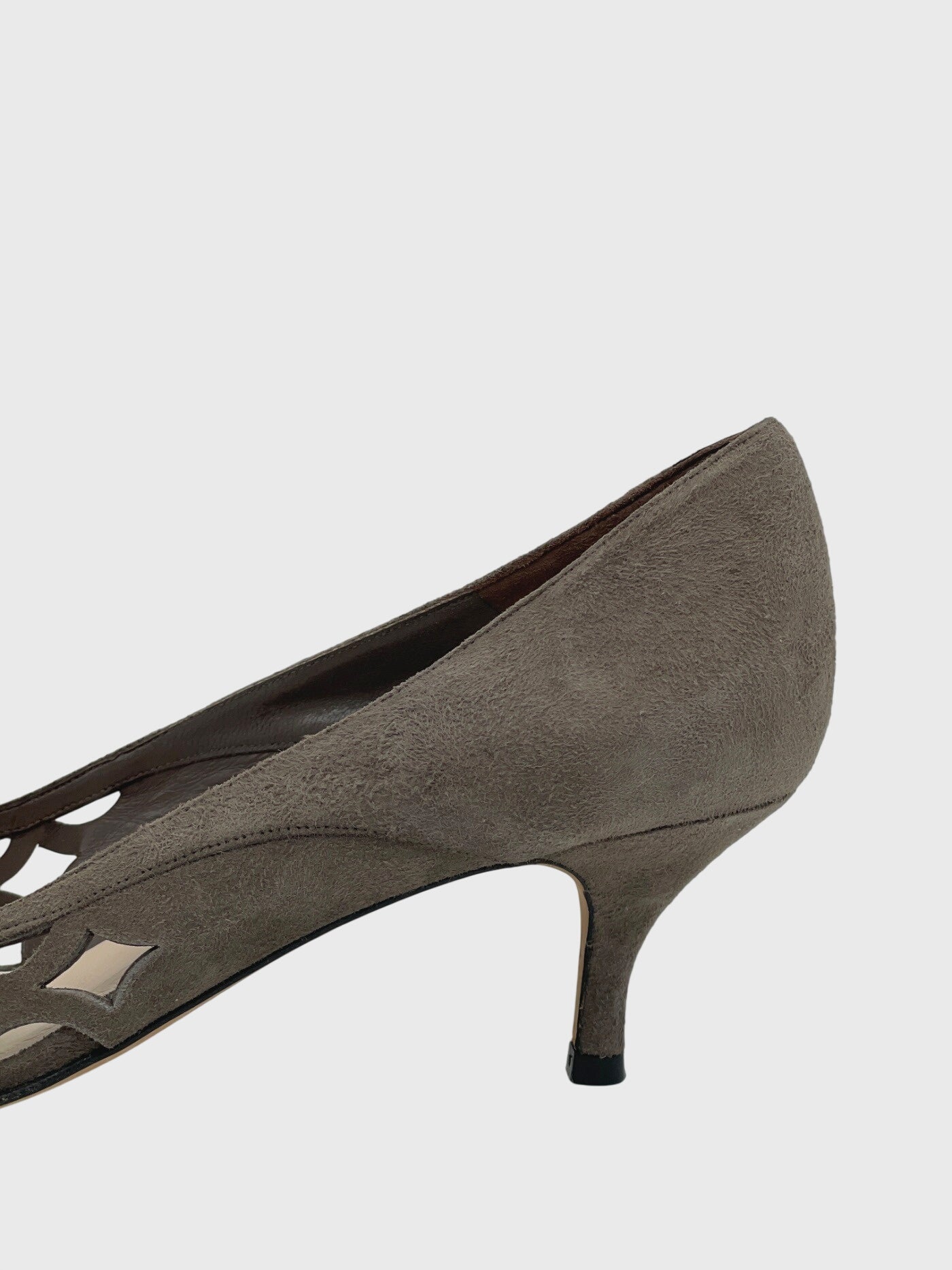 L.K.Bennet Suede Kitten Heel EU 41 Braun