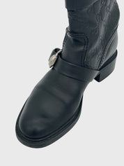 Gucci Leather Ankle Boot EU 36 Schwarz