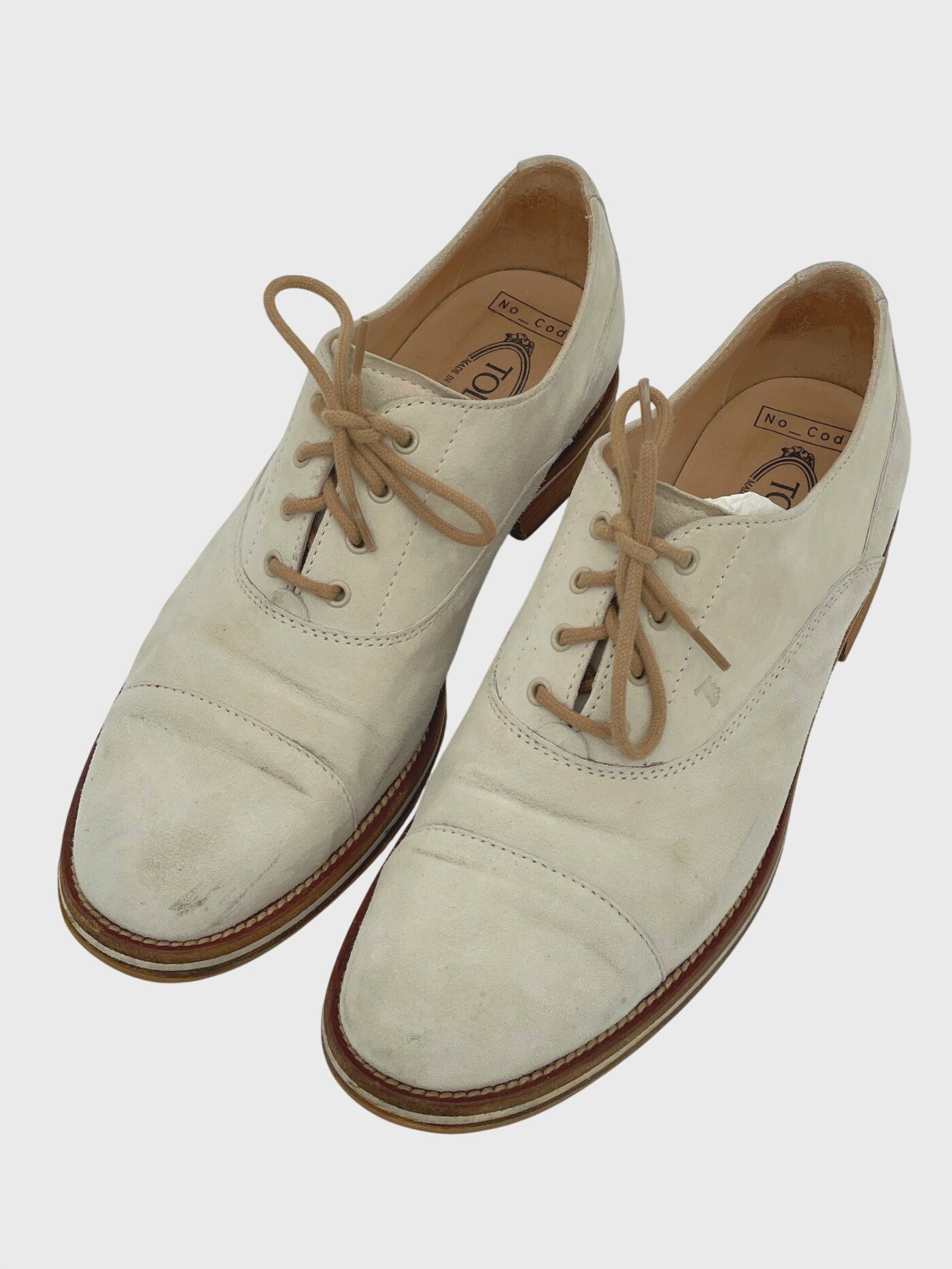 Tod's No Code Oxford EU 39.5 Beige