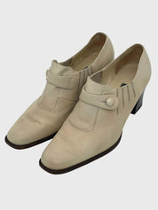 Bally Vintage Button Detail Pump EU 39 Beige