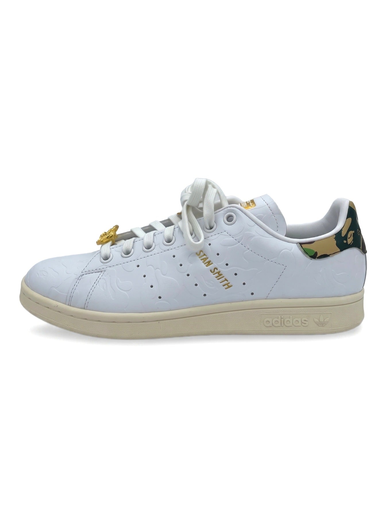 BAPE x adidas Stan Smith Low Top Sneaker EU 41.5 Weiß