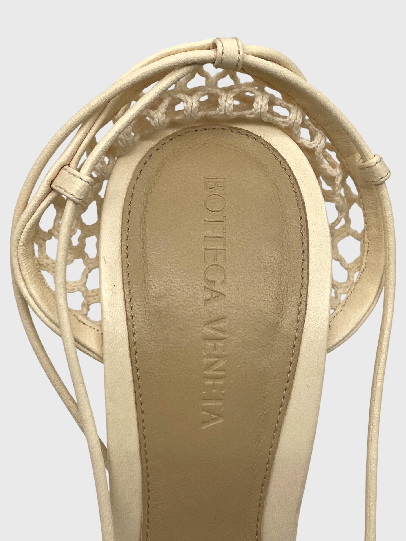 Bottega Veneta Stretch Pump EU 39 Beige - Image 8