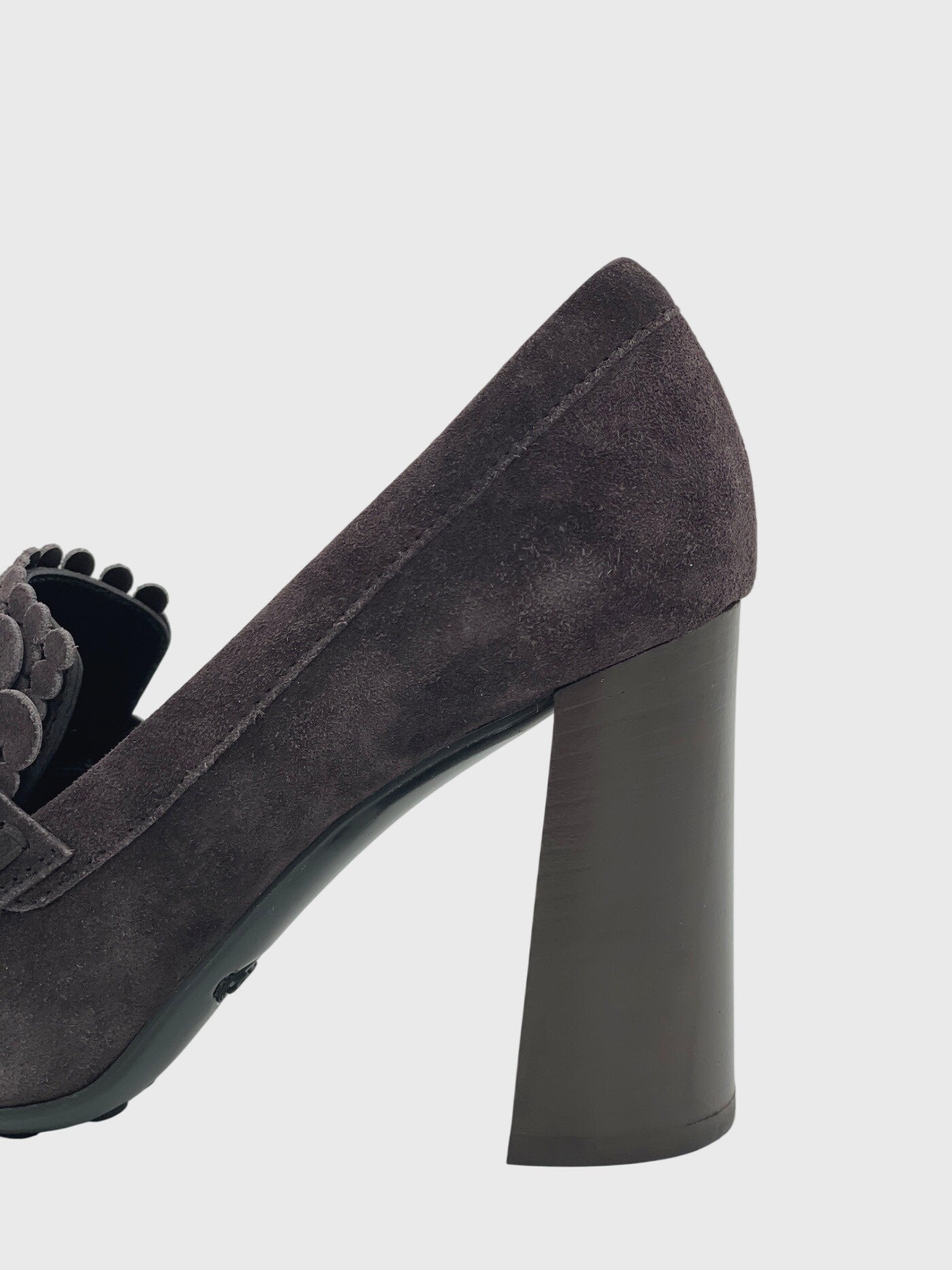 Tod's Fringed Suede Pump EU 36 Braun