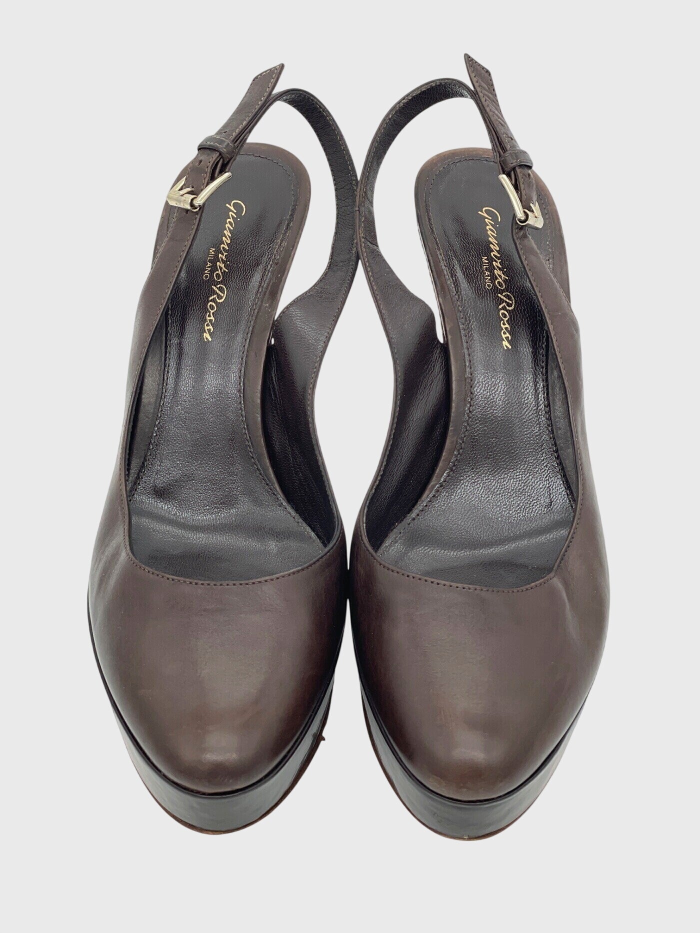 Gianvito Rossi Dasha Plateau Pump EU 38 Braun