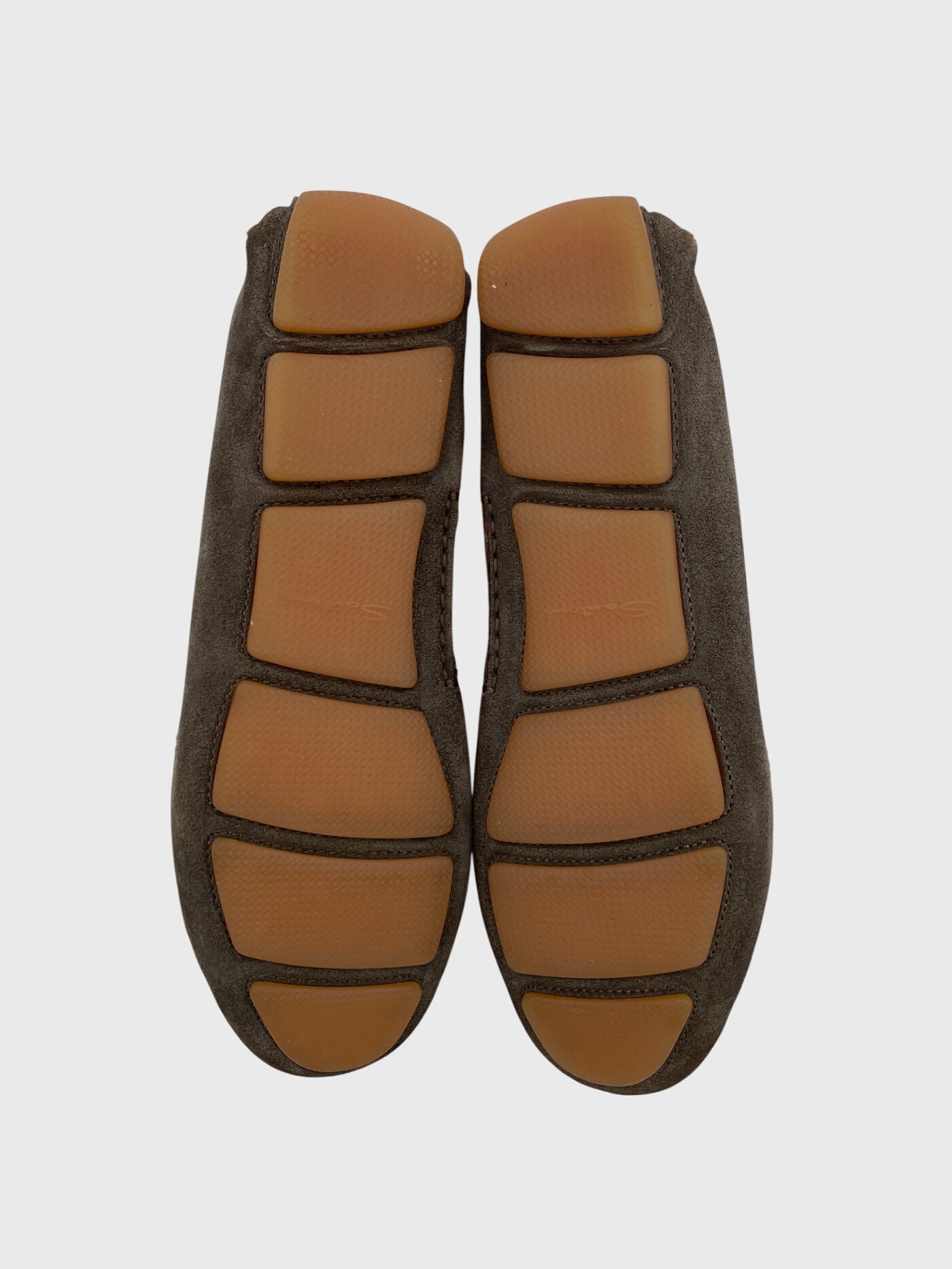 Santoni Suede Driving Loafer Mokassin EU 40 Braun