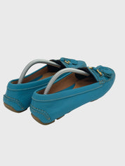 Prada Tassel Driving Mokassin EU 36 Blau