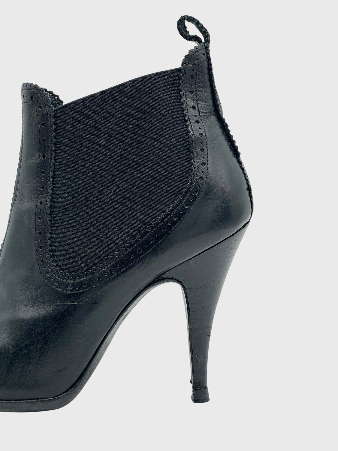 Pedro Garcia Brogue Ankle Boot EU 36.5 Schwarz