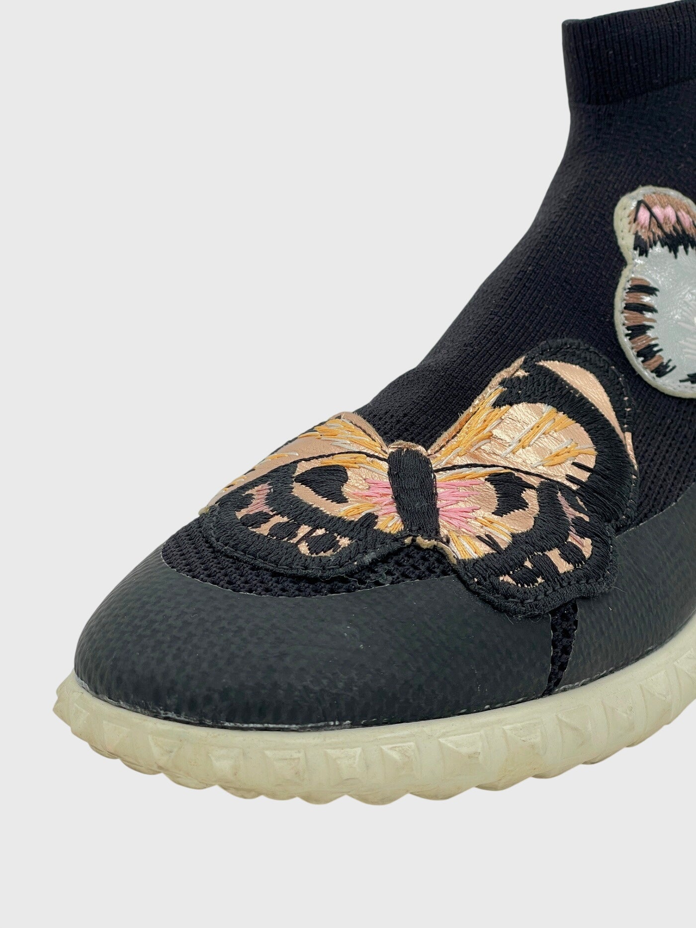 Valentino Garavani Printed Embroidered Accent Sock High Top Sneaker EU 38 Schwarz