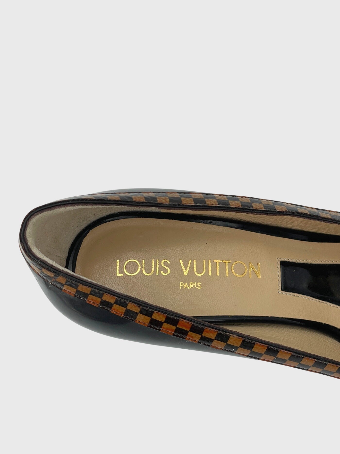 Louis Vuitton Damier Trim Bow Pump EU 38.5 Schwarz - Image 8