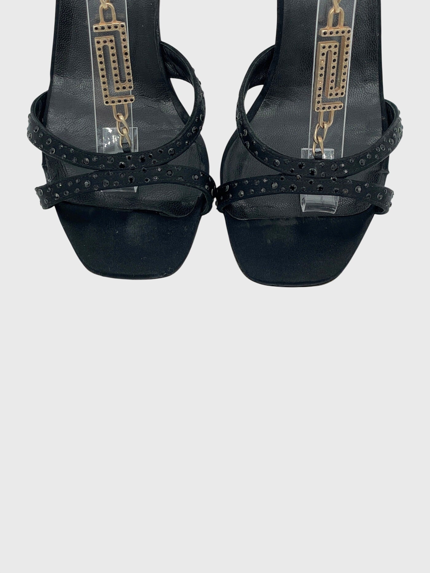 Versace Riemchen Sandale mit Absatz EU 36 Schwarz