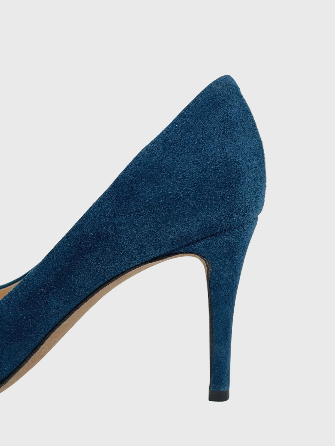 Giuseppe Zanotti Suede Round Toe Pump EU 37 Blau