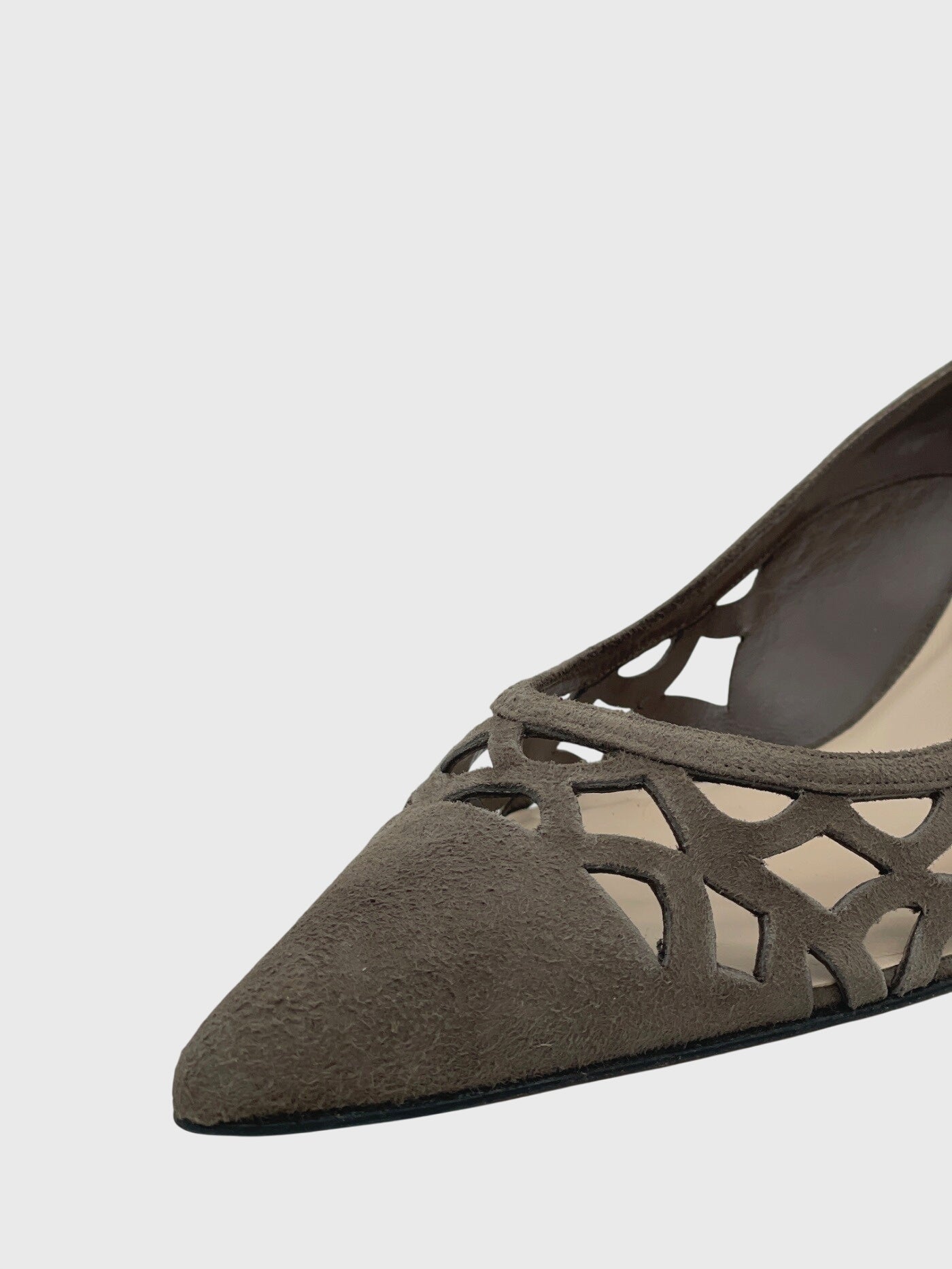 L.K.Bennet Suede Kitten Heel EU 41 Braun