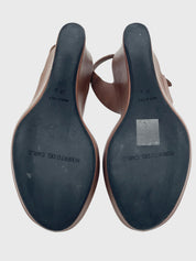Roberto del Carlo Wedge Sandale mit Absatz EU 38.5 Braun - Image 9
