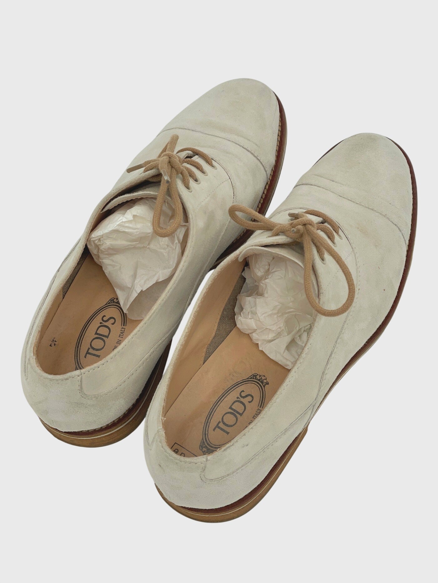 Tod's No Code Oxford EU 39.5 Beige