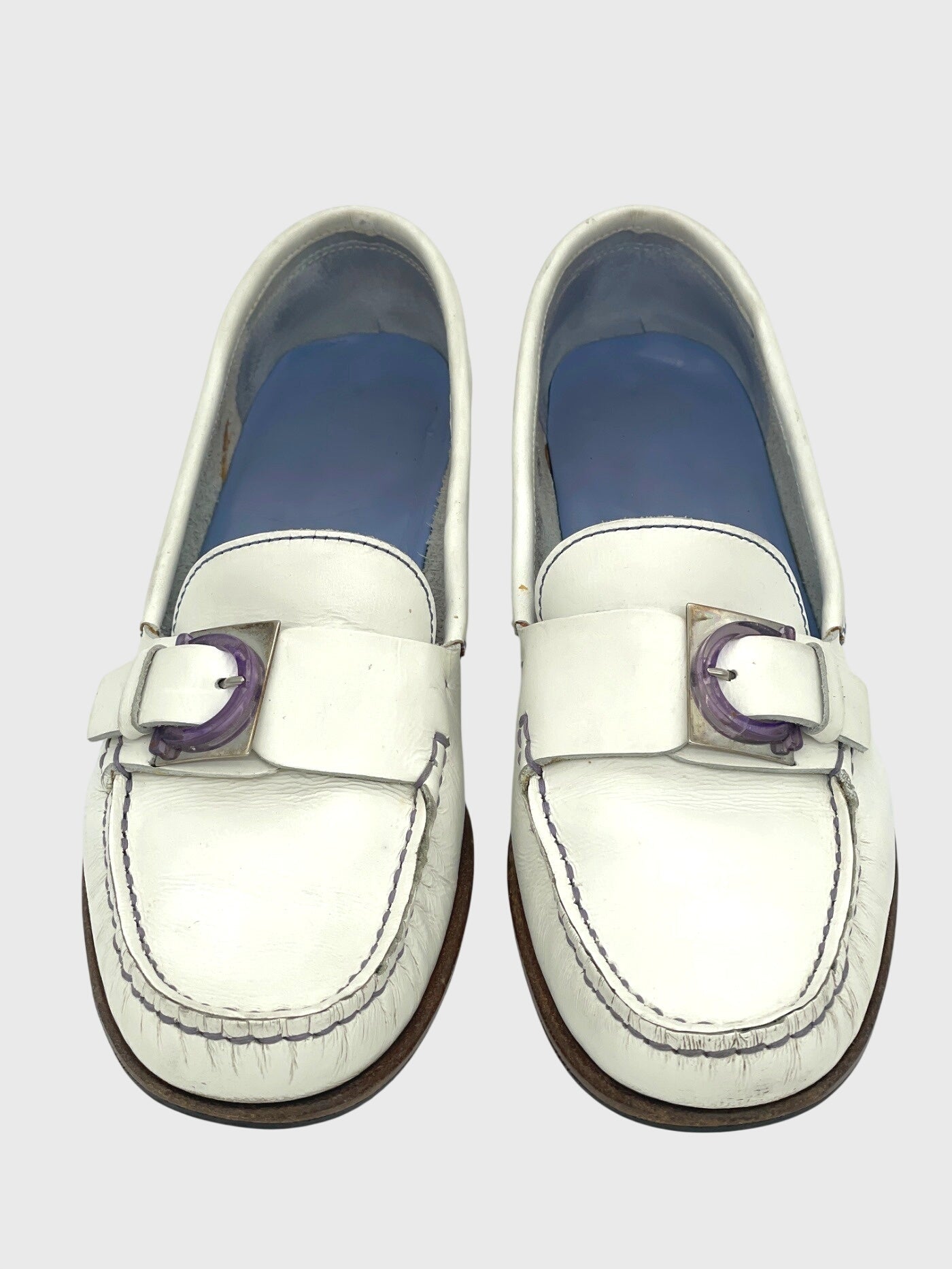 Salvatore Ferragamo Gancini Mokassin EU 36 Weiß