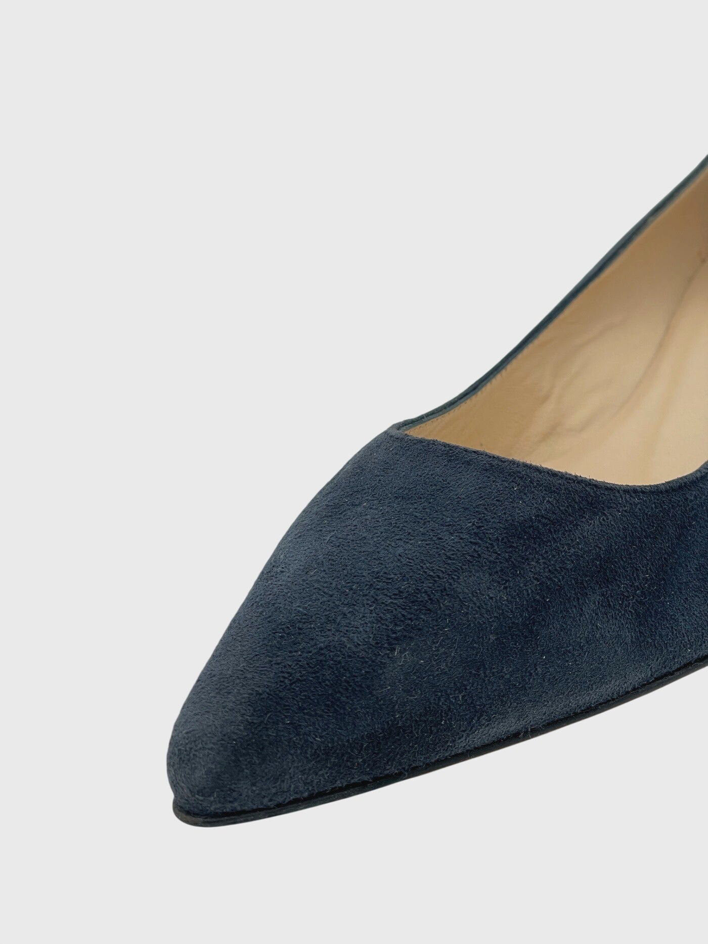 L.K.Bennet Suede Kitten Heel EU 41 Blau