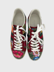 Gucci Ace GG Floral Low Top Sneaker EU 36.5 Mehrfarbig