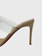 Christian Louboutin Just Nothing Mule Pump EU 37.5 Beige