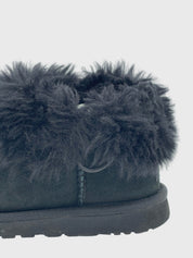 UGG Classic Ultra Mini Fluff Ankle Boot EU 36 Schwarz