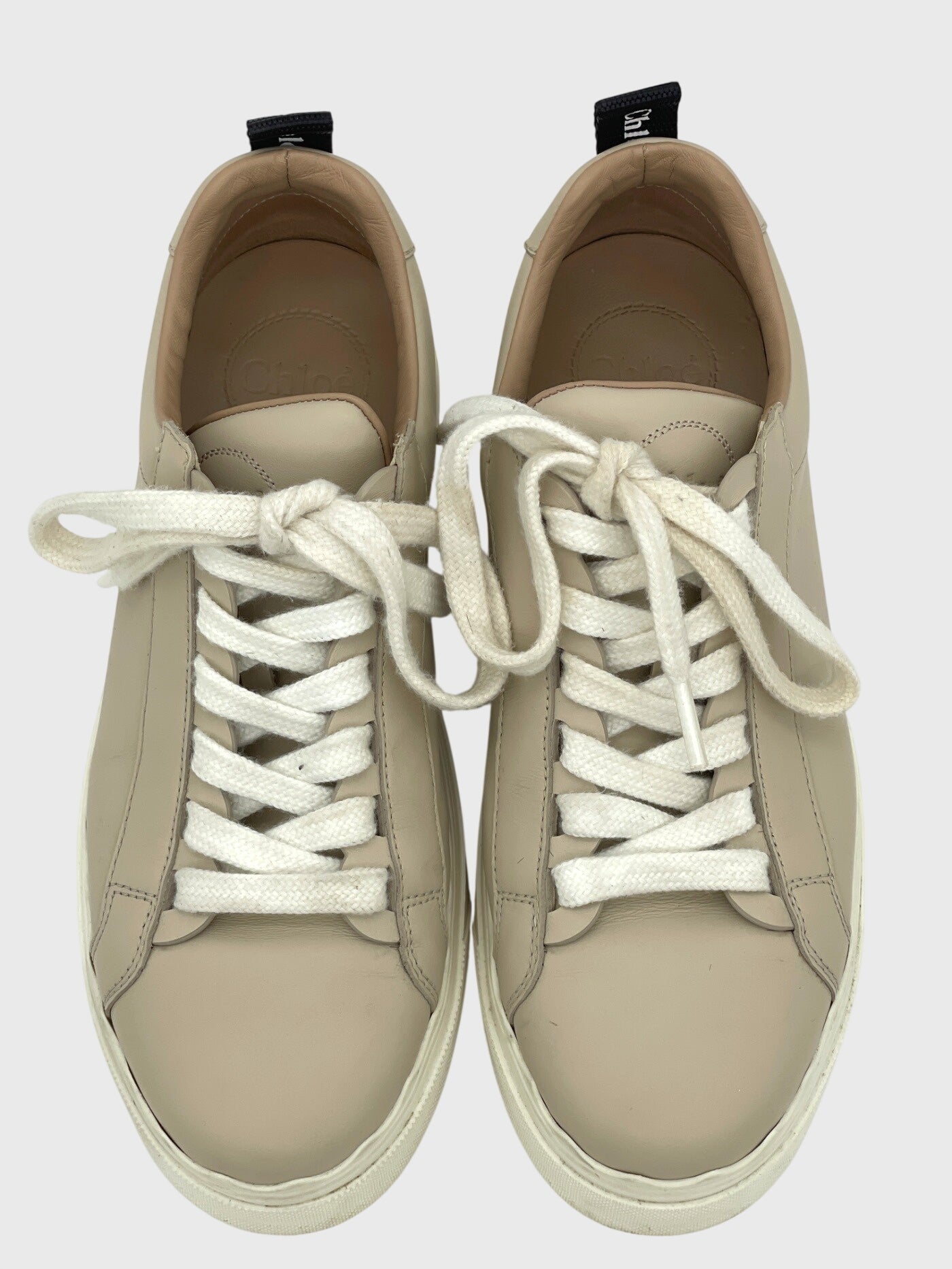 Chloé Lauren Low Top Sneaker EU 37 Beige