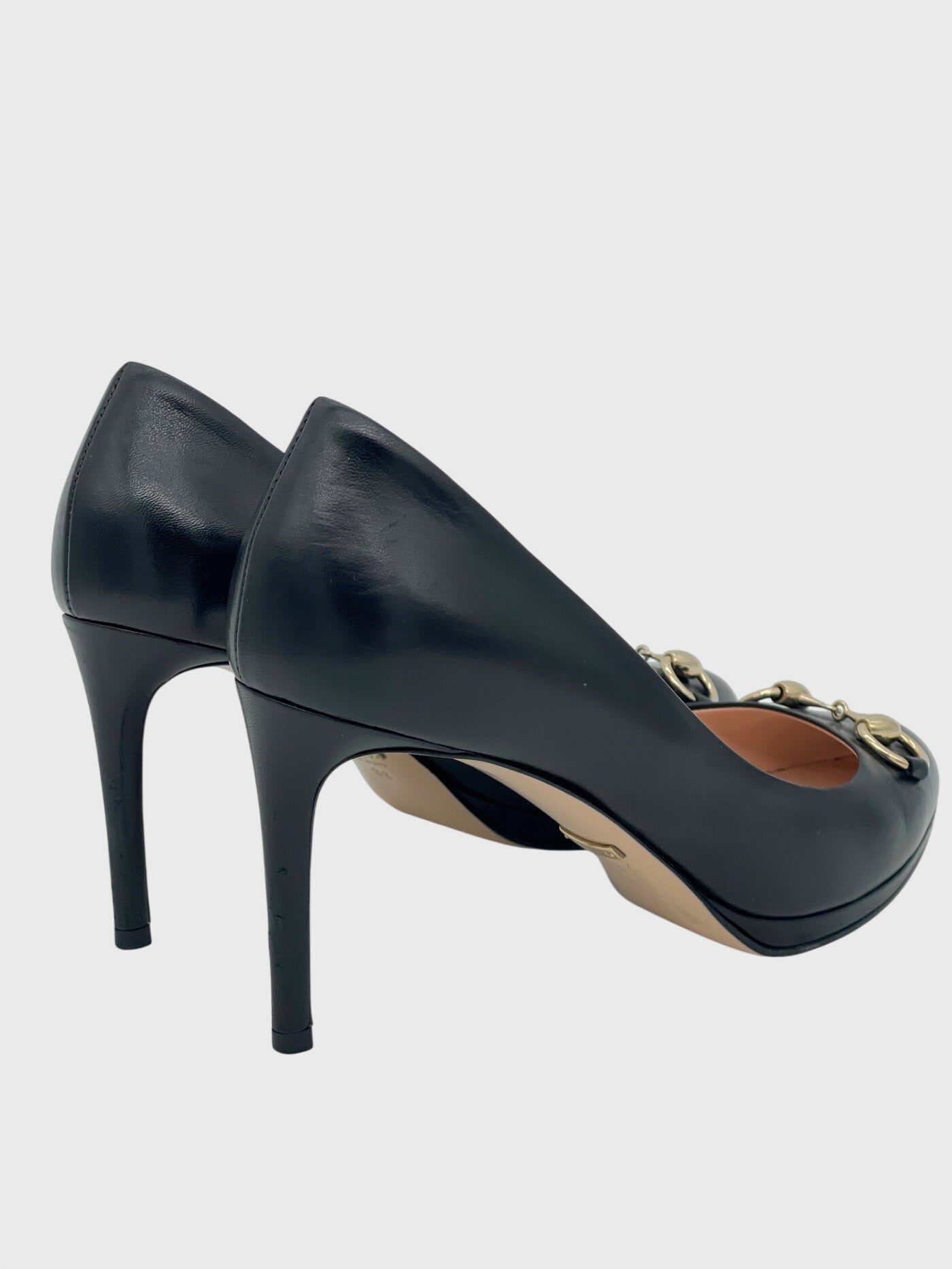 Gucci Horsebit Pump EU 38 Schwarz