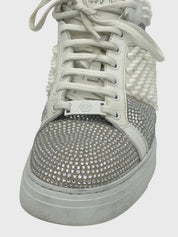 Philipp Plein Crystal Spikes High Top Sneaker EU 39 Weiß - Image 7