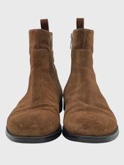 Santoni Suede Ankle Boot EU 41.5 Braun
