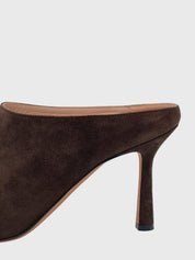 Bally Suede Mule Pump EU 39.5 Braun - Image 5