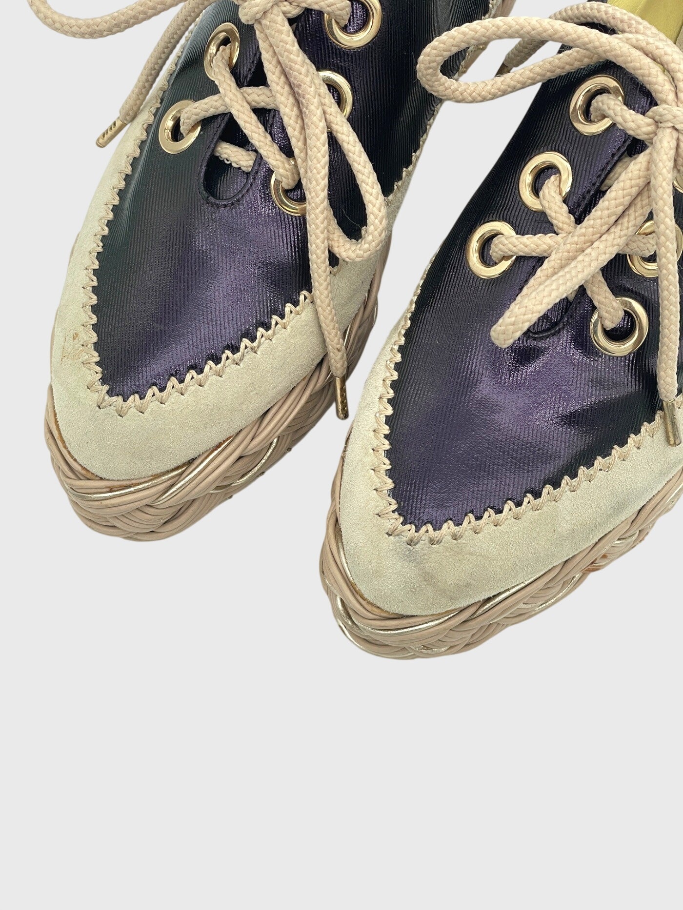 Pollini Espadrille Platform Derby EU 37 Mehrfarbig