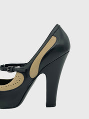 Bottega Veneta Mary Jane Brogue Pump EU 36.5 Mehrfarbig