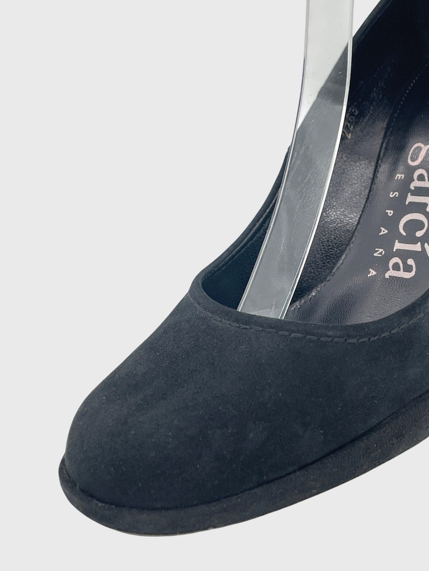 Pedro Garcia Suede Ankle Strap Plateau Pump EU 38 Schwarz