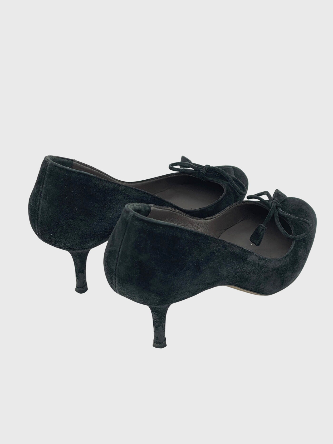 Bally Dolana Suede Bow Pump EU 39.5 Schwarz