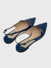 Prada Pointed-Toe Mary Jane Ballerina EU 40 Blau