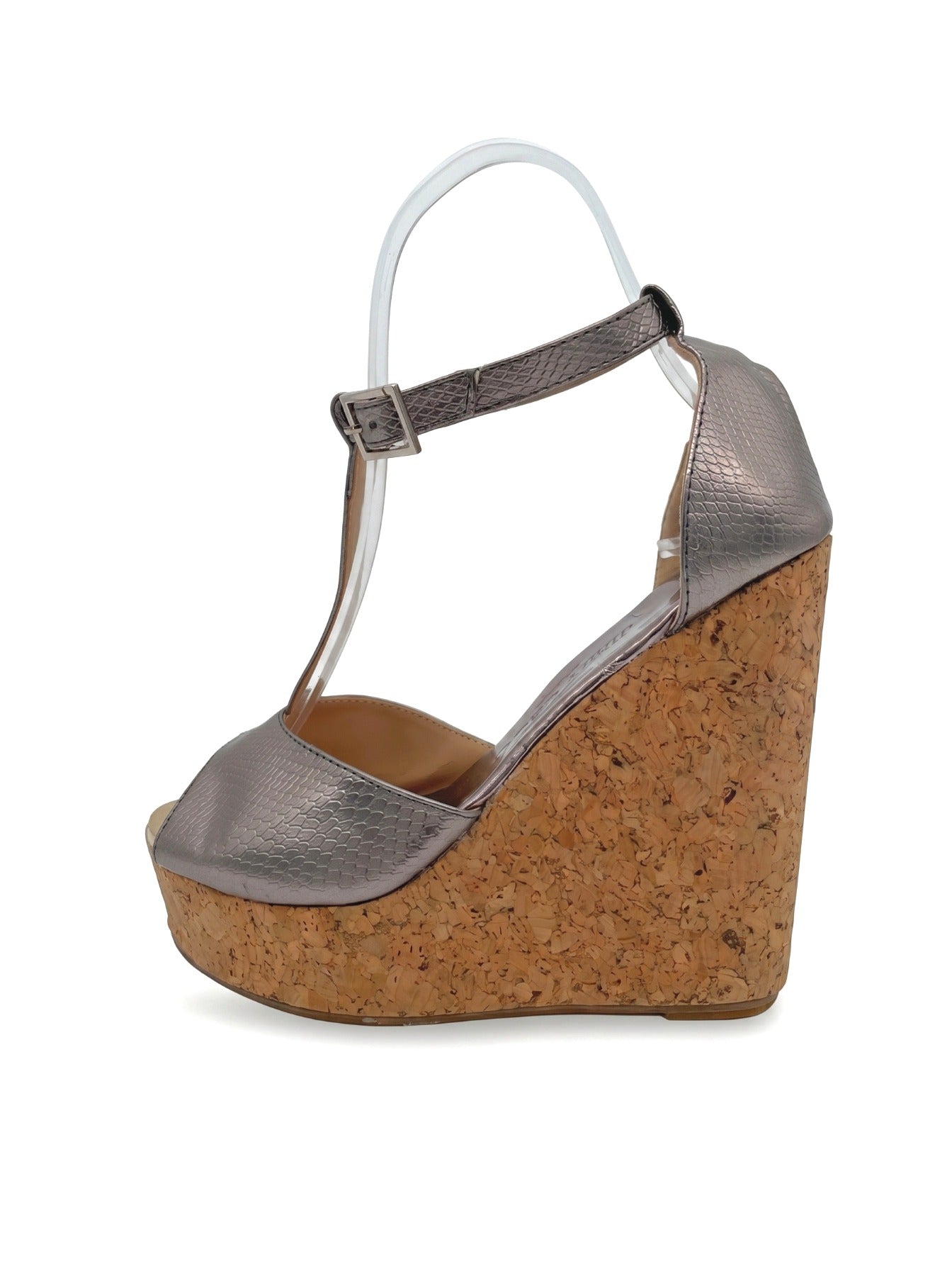 Jimmy Choo Pela Sandale mit Absatz EU 35 Metallic
