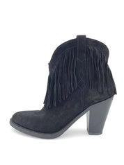 Saint Laurent / YSL Curtis Fringe Ankle Boot EU 38 Schwarz