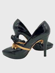 Moschino Shoes Cheap and Chic Ruffle Bow Plateau Pump EU 41 Schwarz