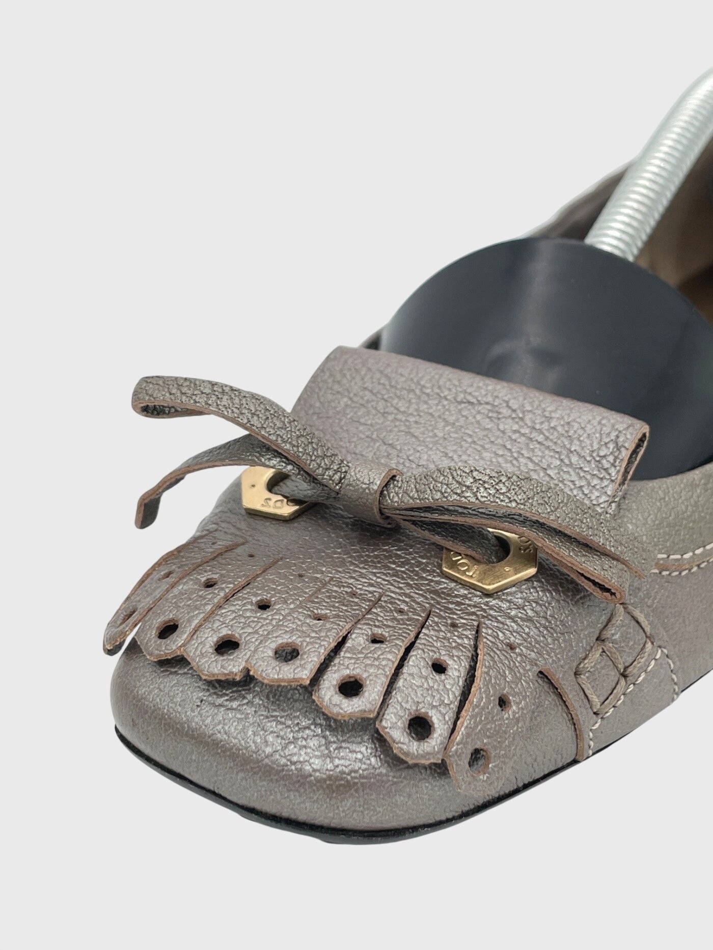 Tod's Gommini Ballerina EU 36.5 Metallic