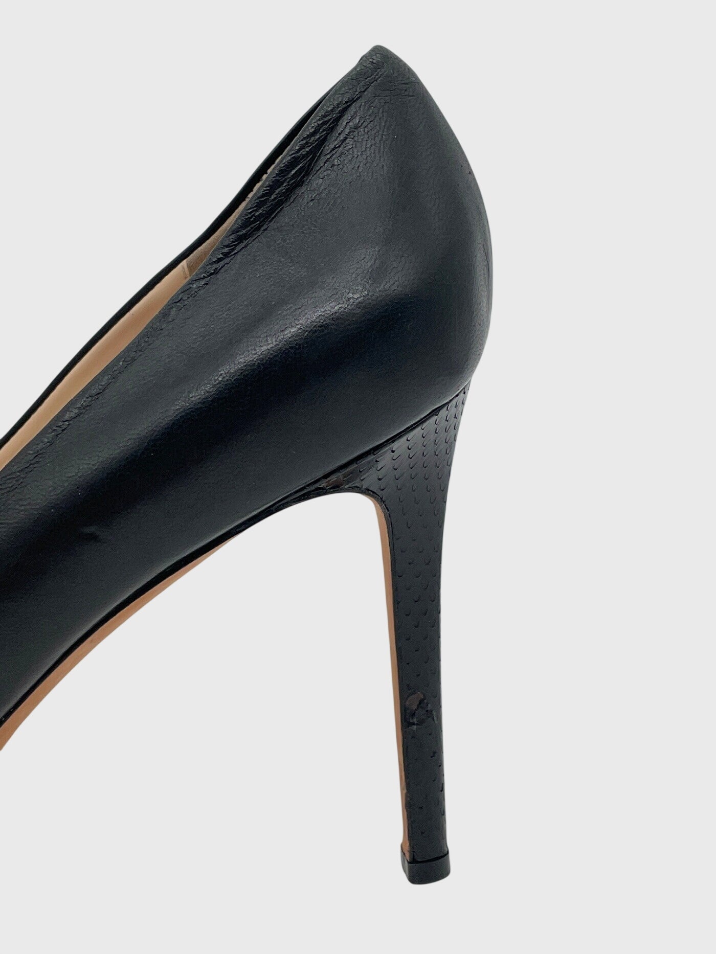 PUCCI Peep Toe Buckle Plateau Pump EU 39.5 Schwarz