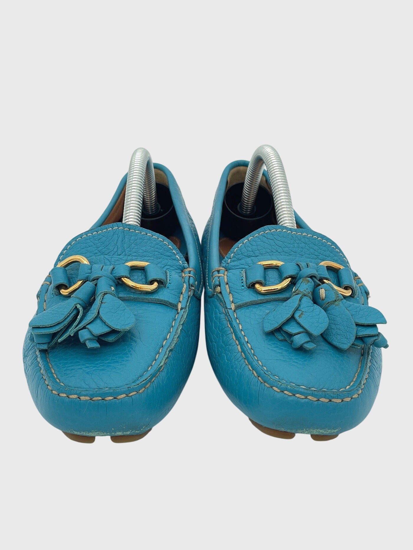 Prada Tassel Driving Mokassin EU 36 Blau