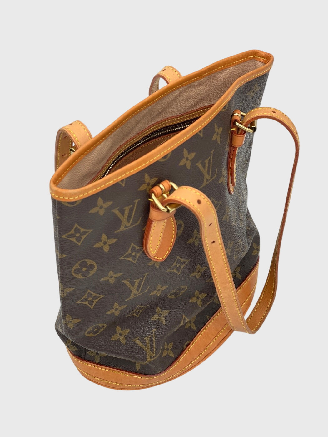 Louis Vuitton Vintage Bucket PM Schultertasche Braun - Image 9