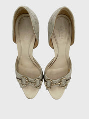 Gucci Horsebit GG Supreme Pump EU 36.5 Beige