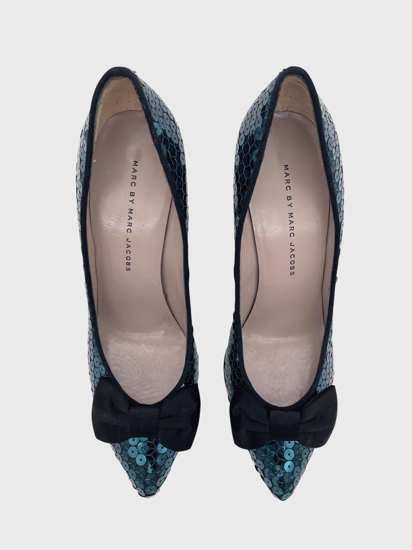 Marc Jacobs Sequins Block Pump EU 38.5 Metallic
