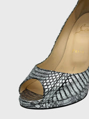 Christian Louboutin Very Prive Pump EU 37 Metallic