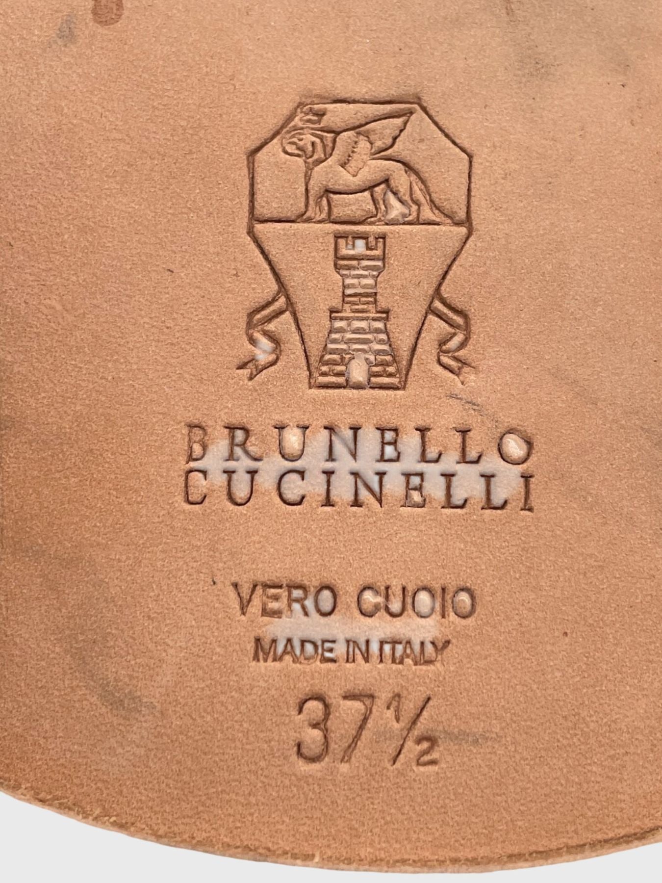 Brunello Cucinelli Ankle-Cuff Flache Sandale EU 37.5 Grau - Image 9